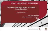 Lessons learned from accident Seminar/IHS - Day 2... · PDF fileLESSONS LEARNED FROM OTHERS LESSONS LEARNED FROM UAE ... Lessons Learned . ... Dealing with survivors and bereaved
