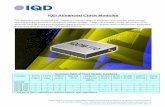 IQD Advanced Clock Modules - … · IQD Advanced Clock Modules ... IQCM -100 ... For applications where the GPS signal will not be lost for a full 24hrs, ...