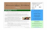 Recorder Notes - Homesteadseattlerecorder.homestead.com/Newsletter/SRS_Newsletter_1504_APR... · April 2015 Vol. XLVI, No. 7 Recorder Notes From%the%Music%Director% (PeterSeibert)%