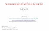 Fundamentals of Vehicle Dynamicsashok/VD/VD_L1_2_2015.pdf · Free Body Diagram 1. Vehicle fixed co-ordinate system: It is defined with reference to a right-hand orthogonal coordinate