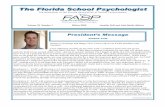 The Florida School Psychologist - FASP · The Florida School Psychologist ... FASP resolves to update our online resources and capabilities. ... Jean-Francois Pare Guy-Claude Mompoint