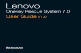 Lenovo Onekey Rescue Systemwebdoc.lenovo.com.cn/lenovowsi/new_cskb/att/057268/... · New World. New Thinking.TM ©Lenovo China 2009 P/N: 147002674 Printed in China Lenovo Onekey Rescue