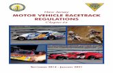 Motor Vehicle Racetrack Regulations · MOTOR VEHICLE RACETRACK REGULATIONS Chapter 62. 1 ... 13:62-4.14 Exhaust system. 2 ... 13:62-4.29 Transmission safety mats