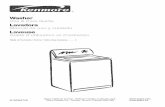 Washer Lavadora Laveuse - Searsdownload.sears.com/own/29622e.pdf · Washer Lavadora Laveuse ... flammable, do not smoke or use an open flame during ... of water for the load size,