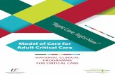 Model of Care for Adult Critical Care - Ireland's Health ... · NATIONAL CLINICAL PROGRAMME FOR CRITICAL CARE NATIONAL CLINICAL PROGRAMME FOR CRITICAL CARE 1. Model of Care for Adult