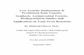 Low Toxicity Imidazolium & Pyridinium Ionic Liquids ...doras.dcu.ie/17467/1/Mukund_Thesis_Final_13.09.pdf · Synthesis, Antimicrobial Toxicity, Biodegradation Studies and Applications