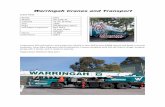 Warringah Cranes and Transport - wcts.com.au 25ton Truck Crane.pdf · 30 years design, analysis, verification and inspection of cranes. On-going On-going involvement with crane association