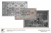 ELEC-E3550 Integrated RF circuits Spring 2017 · •GaAs Si BJT BiCMOS bulk CMOS FD-SOI & Finfet CMOS •Design complexity •Circuit Block RX-TX-SX multi-system, SOC, SDR •Design