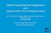 ASEAN Capital Market Integration and Lessons from the ...€¦ · ASEAN Capital Market Integration and Lessons from the European Union 44th IAFEI World Congress: Global Recovery Amidst