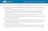 Frequently Asked Questions - FEMA.gov · Frequently Asked Questions. 1. ... and repair of dams, which are cost-effective, ... dividing the total annualized project benefits by total