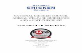 NATIONAL CHICKEN COUNCIL ANIMAL WELFARE … · management person or group within the company responsible for promoting adherence to the guidelines. NCC Animal Welfare Guidelines for