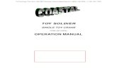TOY SOLDIER - BMI Gaming · toy soldier single toy crane i7d5 (5/14/04) operation manual coastal amusements, inc. 1935 swarthmore ave. lakewood, nj 08701 tel: (732) 905-6662