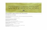 December 2014 Watercolor Newsletter · December 2014 Watercolor Newsletter Exhibitions of Note ... Gu was born in Shanghai, and studied Chinese watercolor painting with two influential