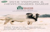 FREE! 2018 VISITORS & NEWCOMERS GUIDE · We’ve restored our courthouse and charming Monterey ... V8 Ranch is a Brahman Ranch located ... along with food and drinks at the Milam
