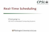 Real%Time)Scheduling - cse.wustl.edulu/cse467s/slides/scheduling.pdf · " A Practitioner's Handbook for Real-Time Analysis: Guide to Rate Monotonic Analysis for Real-Time Systems,
