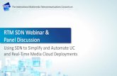 RTM SDN Webinar & Panel Discussion - mef.net · AQS applies dynamic QoS markings per SDN domain Use Case –Automated QoS ADS –Automated Diagnostic Service AQS –Automated QoE