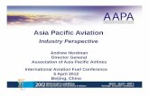 Asia Pacific .Asia Pacific Aviation Industry PerspectiveIndustry Perspective Andrew HerdmanAndrew