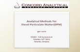 Analytical Methods For Diesel Particulate Matter (DPM) Concord Analytical.pdf · Analytical Methods For Diesel Particulate Matter(DPM ... of Science and Technology against NIOSH 5040