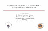 Metabolic complications of HIV and HAART: The ... Menezes - Hyperlactataemia (26 Nov... · Metabolic complications of HIV and HAART: The hyperlactataemia syndromes ... Nef, Tat and