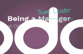 Being a Manager - docs.huihoo.comdocs.huihoo.com/odoo/training/reference-material/be-a-team-leader... · allows Odoo to get ... Build a lean company. Rigidity increased by: • Exceptions