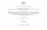 Merger%and%Acquisition the impact on organizational ...694844/FULLTEXT01.pdf · acquisition is the type that will be studied in this thesis.! Companies that engage in acquisition