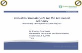 Industrial€Biocatalysts€for€the€biobased economy Teunissen.pdf · STARGEN®001€application ... § Whole€broth€enzyme€formulation §IP€protection ... § Starch€processing€technology€is€rapidly