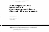 Analysis of WSDOT Construction Cost Overruns · Title: Analysis of WSDOT Construction Cost Overruns Author: Jimmie Hinze, Gregory A. Selstead Subject: Bids, Construction, Construction