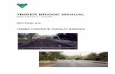 Timber Bridge Manual - Section 6 · TIMBER BRIDGE MANUAL EDITION 1 R 0 6. TIMBER-CONCRETE OVERLAY BRIDGES 6. 1 GENERAL 6. 1.1 Scope Section 6 covers the design, construction and maintenance