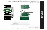 14” Deluxe Woodworking Bandsaw - RIKON Power Tools · Part No. Description. 24. 5-Year Limited Warranty To take advantage of this warranty, please ll out the enclosed warranty card
