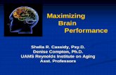 Maximizing Brain Performance - daas.ar.gov Cassidy Maximizing Brain... · B6 and B12, vitamin D, and folic acid ... Word Searches/Scrabble ...