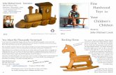 John Michael Linck Toymaker Fine Madison ... - Wooden Toy Hardwood Toys.pdf · Pull Toy Block Wagon Similar to the larger version this wagon’s 21 blocks, in 2 layers, make a great