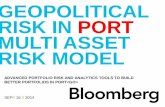 GEOPOLITICAL RISK IN PORT MULTI ASSET · » Bloomberg PORT includes state- of-the-art portfolio construction tools which help investors construct better portfolios through hedging