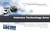 Vehicles Technology Area - IACMI · 2016-02-11 · Vehicles Technology Area Professor Lawrence T. Drzal, Director ... as a key strategy to reduce fuel consumption—irrespective ...