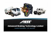 Advanced Braking Technology Limited · Case Study: City of Swan ... of SIBS® Truck Brakes › Low wear and reliability of SIBS® Truck Brake reinforced through ongoing in-service