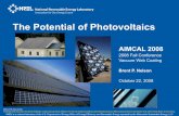 The Potential of Photovoltaics (Presentation) - NREL .The Potential of Photovoltaics NREL is a national