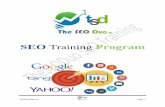 SEO Training Program - theseoduo.in · PPT Submission & Creation PDF Submission & Creation Introduction to Google Algorithms What is Search Engine Algorithms? How Algorithms Works?