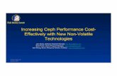 Increasing Ceph Performance Cost- Effectively with … · Increasing Ceph Performance Cost-Effectively with New Non-Volatile ...  ... Ceph BlueStore Tuning Efforts ...