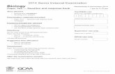 2014 Senior External Examination Biology: Paper Two ... · For all Queensland schools 2014 Senior External Examination Biology Wednesday 5 November 2014 Paper Two — Question and