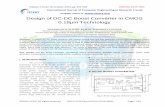 Design of DC-DC Boost Converter in CMOS 0.18µm …ijcert.org/ems/ijcert_papers/V3I1004.pdf · For high DC gain of the amplifier, ... M.Rama Devi et al. ," Design of DC-DC Boost Converter