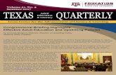 Volume 21, No. 2 Summer 2017 TEXAS QUARTERLYtcall.tamu.edu/publication/17-Summer.pdf · Volume 21, No. 2 Summer 2017 Texas Center for the ... other contextualized programs that provide