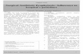 Surgical Antibiotic Prophylaxis: Adherence to hospital’s ... · flow chart in figure 1. ... (carbapenem-resistant enterobacteriaceae) ... study is not the ideal comparison with