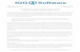 IGG Software, Inc., P.O. Box 757, Putney, Vermont 05346 ... · January 6, 2011 Contact: Scott Marc Becker FOR IMMEDIATE RELEASE scott@iggsoftware.com IGG SOFTWARE, INC. ANNOUNCES