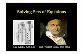 Solving Sets of Equations - CAIG Labcaig.cs.nctu.edu.tw/course/NM07S/slides/chap2_2.pdf · Solving Sets of Equations 150 B.C.E., ... Gaussian-Jordan Elimination In Gauss-Jordan elimination,