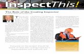 The Role of the Coating Inspector - NACE International · Supplement to CoatingsPro Magazine Fall 2014 ... the role of the coating inspector should be defined on each individ - ...
