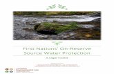 First Nations’ On-Reserve Source Water Protection - cela.ca · appendix i – aandc first nations on-reserve source water protection plan - guide ... appendix iii – aandc regional