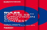 TH EUROVISION SONG CONTEST - EBU - Home · The main title of the Shows is the "Eurovision Song Contest", ... until the date of the HoD Meeting. Any later changes may be approved only