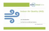 Indoor Air Quality (IAQ) - Energy Cork · IAQ - INTRODUCTION Indoor air quality (IAQ) is a term referring to the air quality within and around buildings, especially as it relates