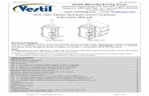 Rev. 2/21/2017 HDC-905, MANUAL Vestil Manufacturing Corp. Manual.pdf · Rev. 2/21/2017 HDC-905, MANUAL Copyright 2017 Vestil Manufacturing Corp. Page 2 of 19 Signal Words: This manual