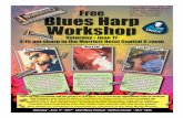Free Blues Harp Workshop Poster 2017 - Utah Blues Festival · Saturday • June 17 • 2017 • Utah Blues Festival • Gallivan Center • SLC • Utah Harry Lee Harry Lee and the