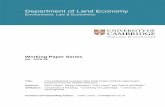 Department of Land Economy - University of Cambridge · Department of Land Economy ... there is also demand for periodic or repeated appraisals for investment performance ... a strategic